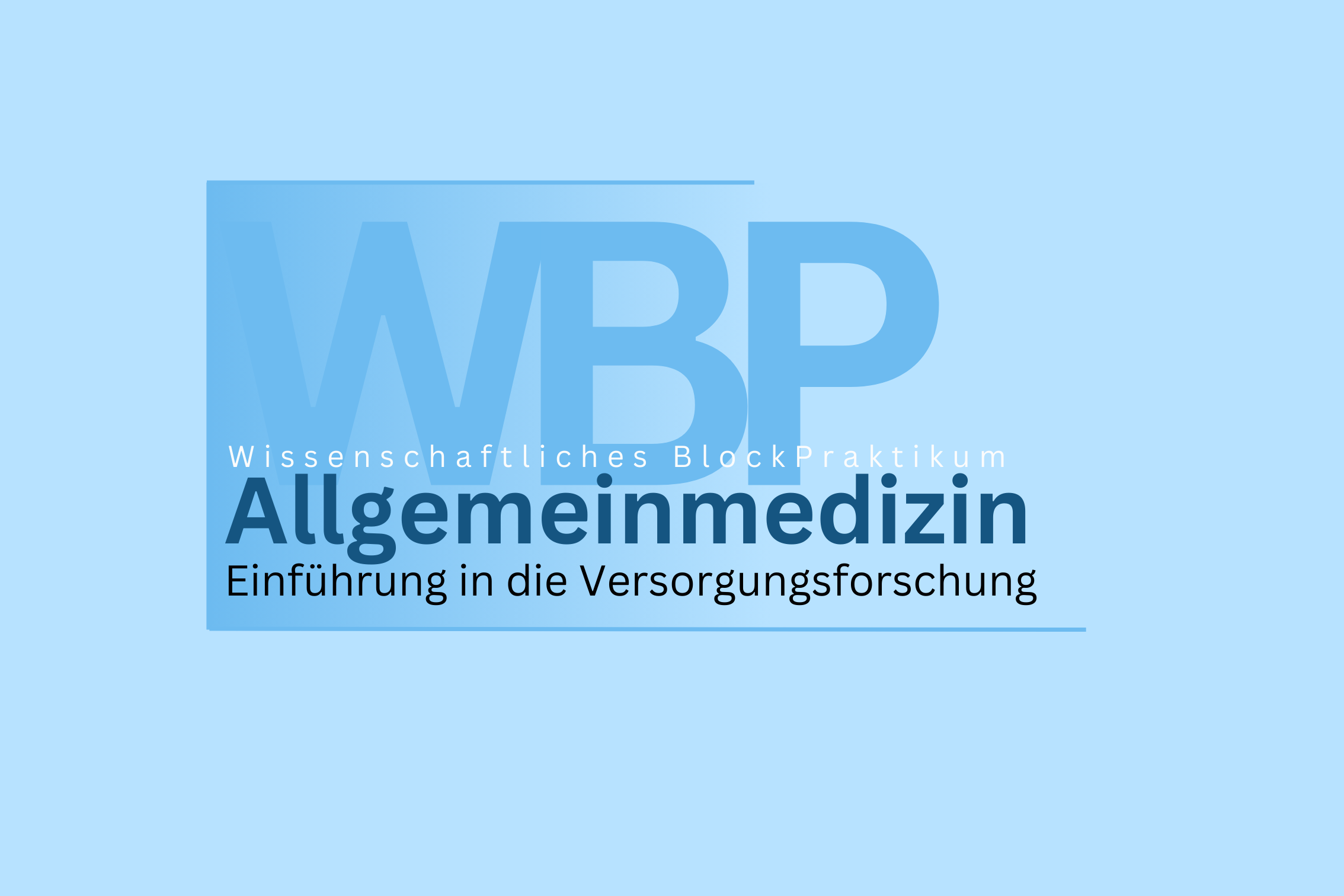 Course Image WBP Allgemeinmedizin – Einführung in die Versorgungsforschung